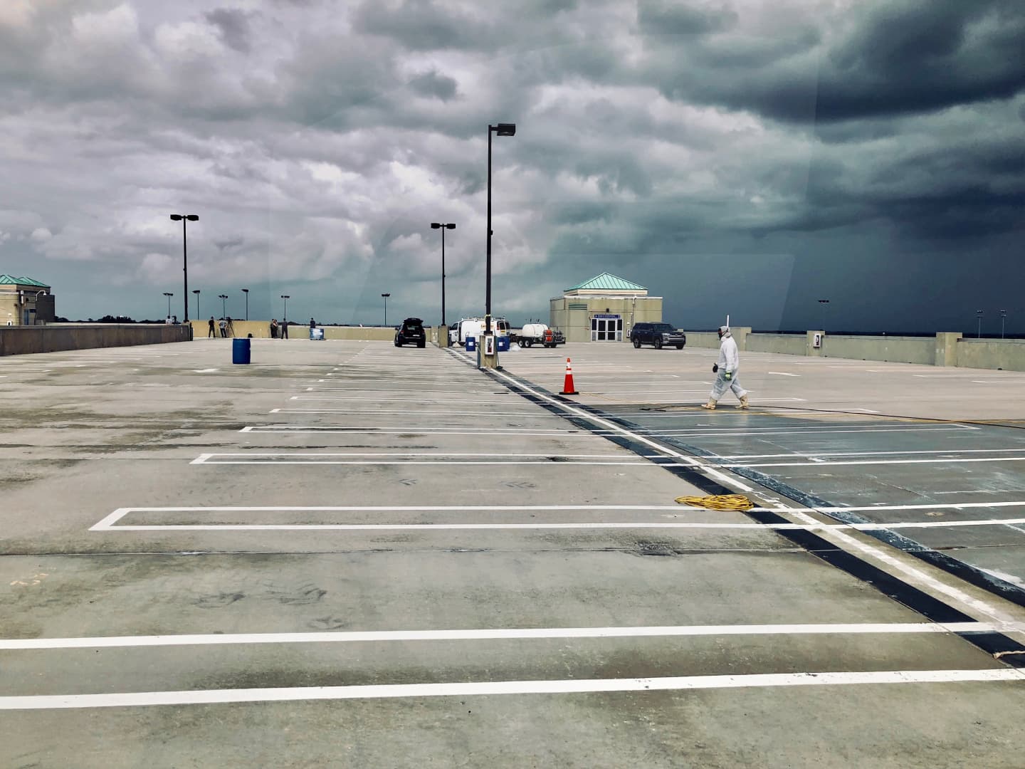 parking lot, airport